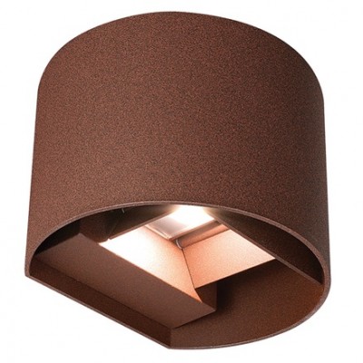 Φωτιστικό Επίτοιχο Απλίκα LED 10W 230V 1100lm CCT Αλουμινίου Σκουριά IP65 17-05204-4